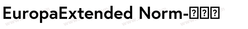 EuropaExtended Norm字体转换